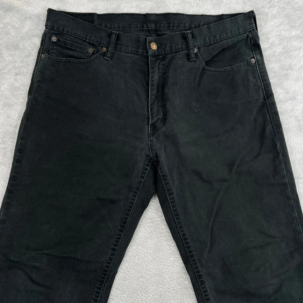 Levis 541 Athletic Taper Jeans 36x32 Black Men Streetwear Casual Denim Pants